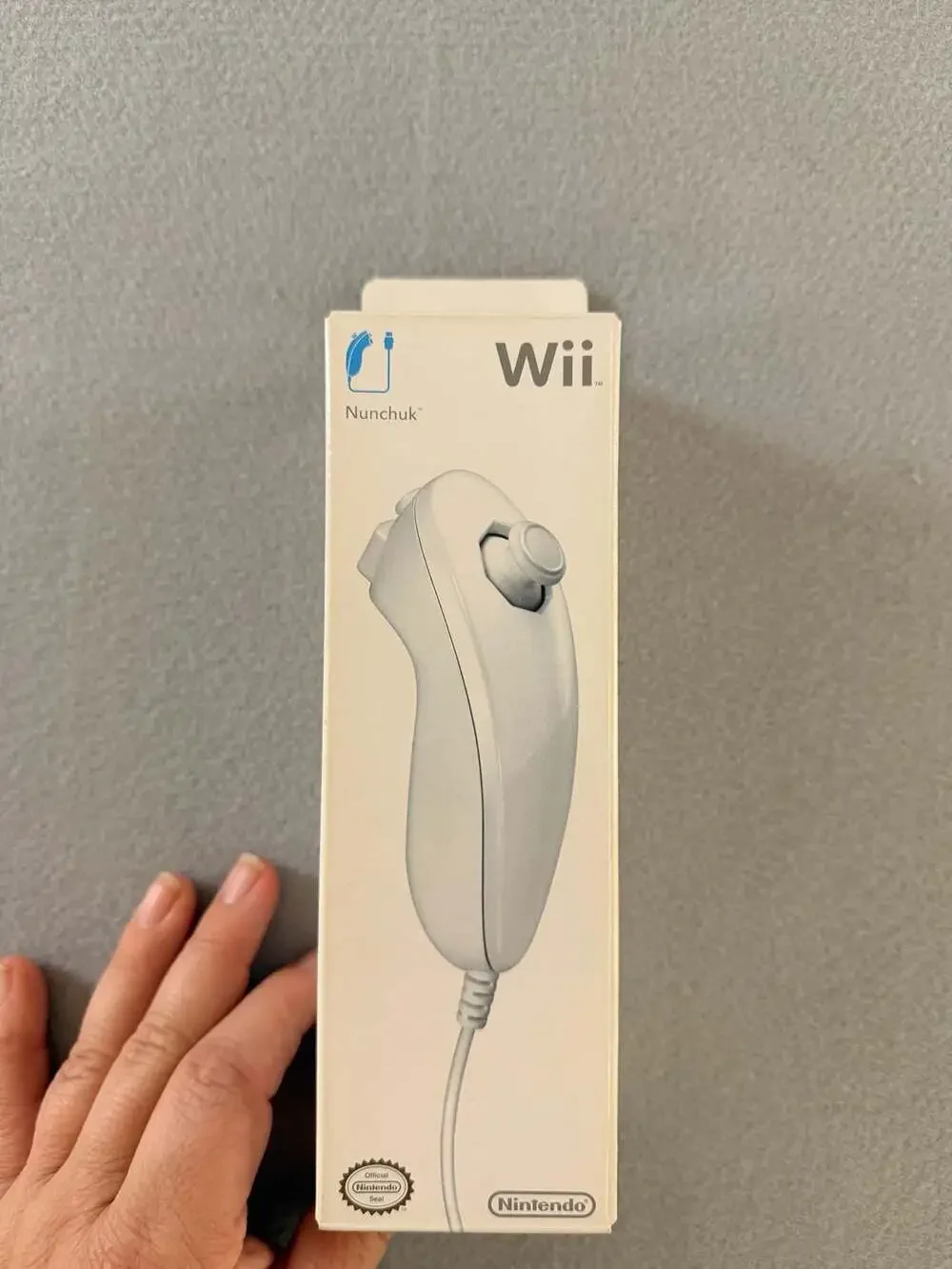 Nintendo Wii Mario Kart Racing Steering Wheel and Wii Nunchuk Controller NIB